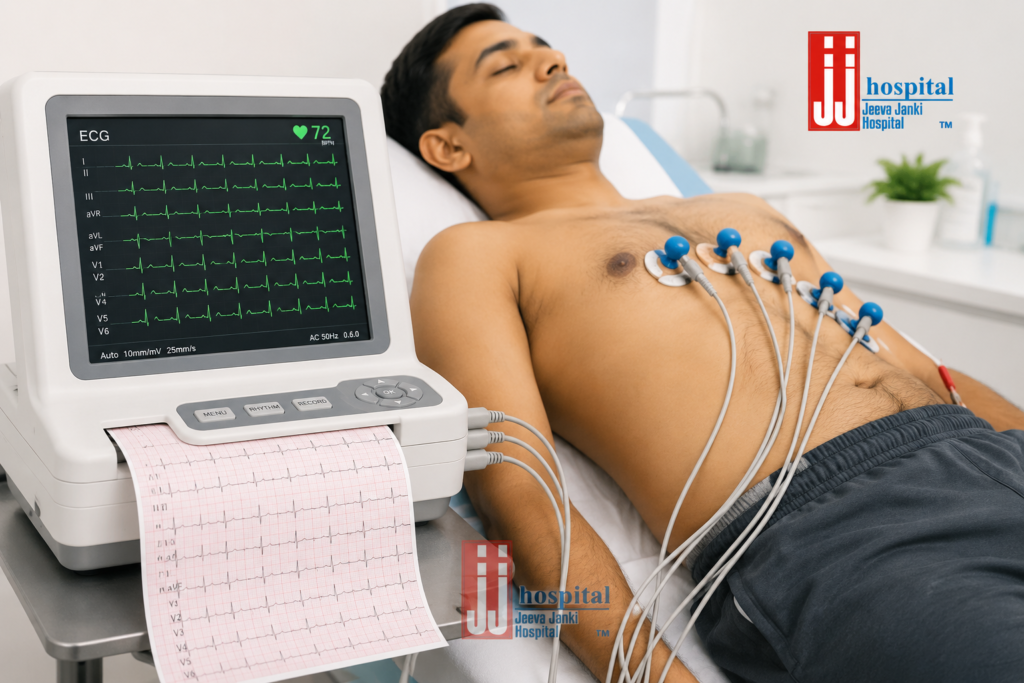 ECG Facility at Jeeva Janki Hospital (JJ Hospital), Madurai