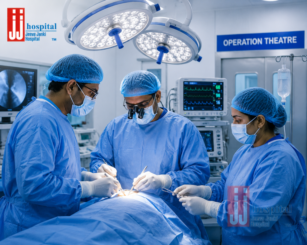 Operation Theatre Facility at Jeeva Janki Hospital (JJ Hospital), Madurai